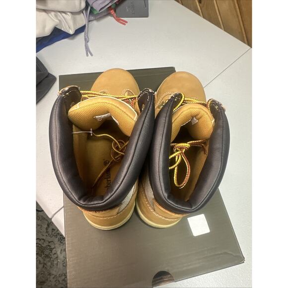 Size 5 M - Timberland Kid's 6" Inch Field Boot Wheat Youth - Picture 5 of 8